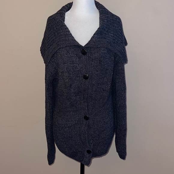 Unlisted Kenneth Cole dark gray Cardigan XL - Picture 3 of 13